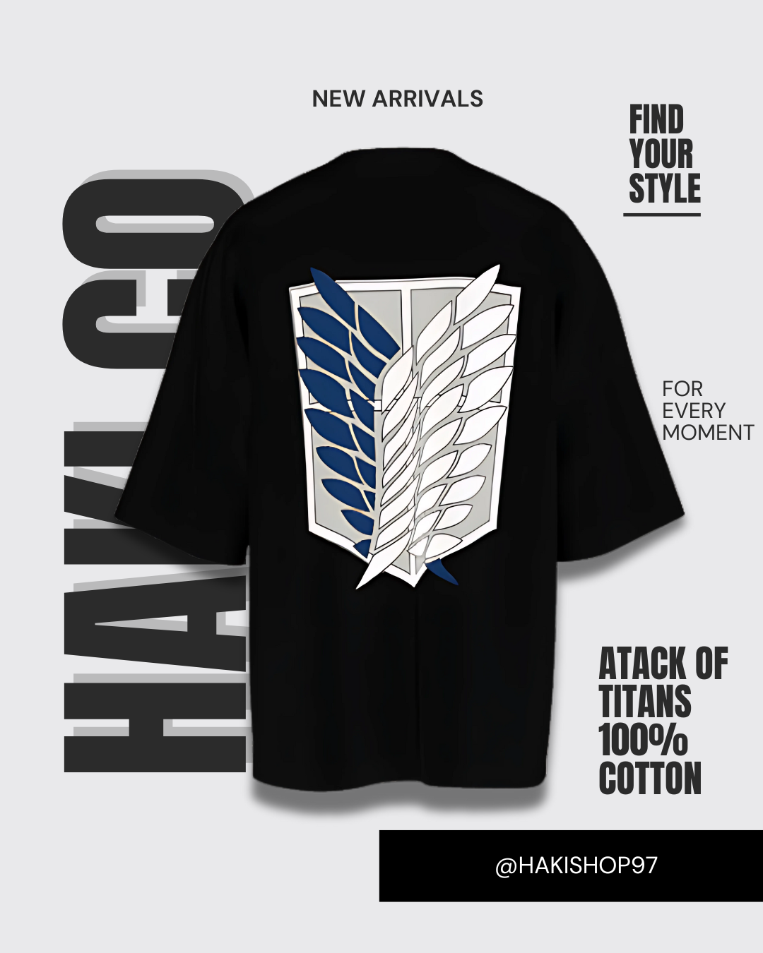 Camiseta "Wings of Freedom" - Attack on Titan